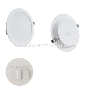 Led Plastic Round dial recessed downlight 12W 3CCT